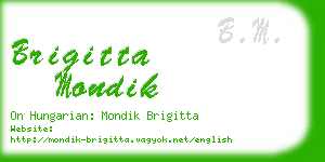 brigitta mondik business card